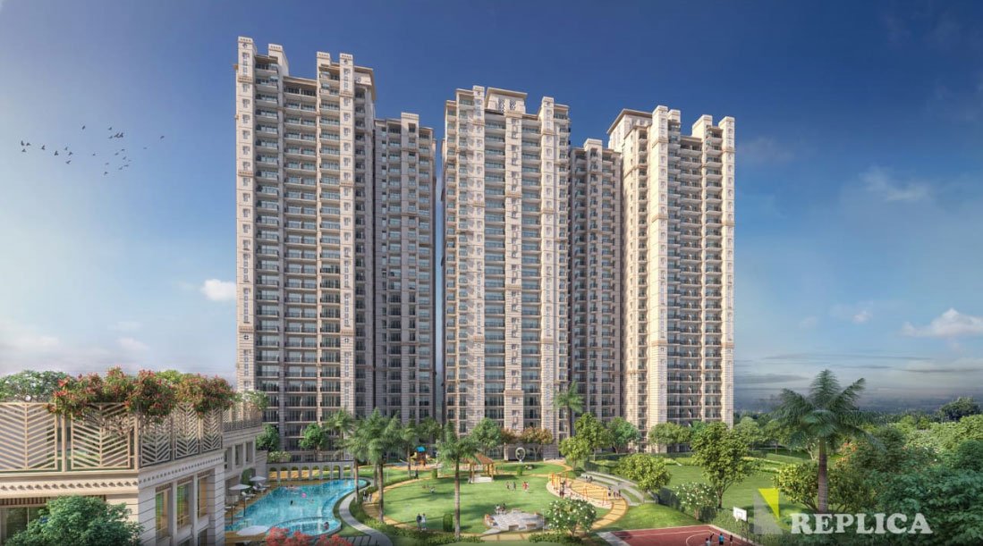 Garden-facing towers